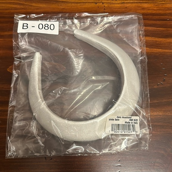 Hill House Halo Headband in White Satin NEW main image 3